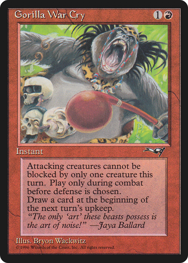 Gorilla War Cry (Red Club) (ALL-109)  - Alliances