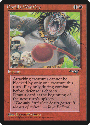 Gorilla War Cry (Red Club) (ALL-109)  - Alliances