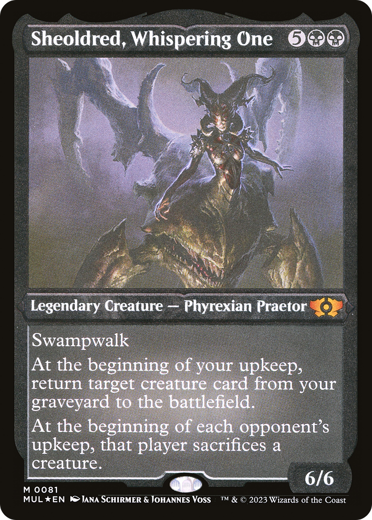 Sheoldred, Whispering One (Foil Etched) (MUL-081)  Foil - Multiverse Legends