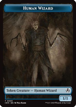 Human Wizard // Emblem - Jace, Unraveler of Secrets Double-Sided Token (INR-5 // 25)  Foil - Innistrad Remastered