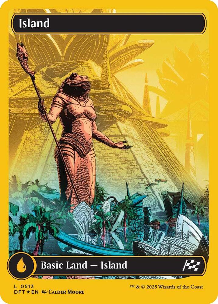 Island (0513) (First-Place Foil) [Aetherdrift]