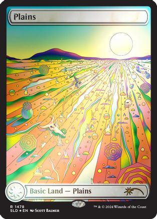 Plains (1478) (Rainbow Foil) (SLD-1478)  Foil - Secret Lair Drop Series