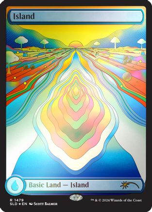 Island (1479) (Rainbow Foil) (SLD-1479)  Foil - Secret Lair Drop Series