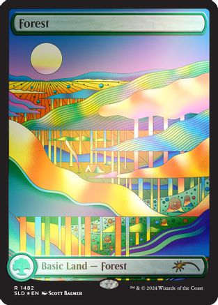 Forest (1482) (Rainbow Foil) (SLD-1482)  Foil - Secret Lair Drop Series