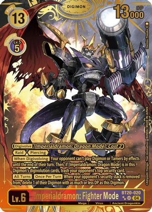 Imperialdramon: Fighter Mode [BT20-020] (Textured) [Release Special Booster Ver.2.5]