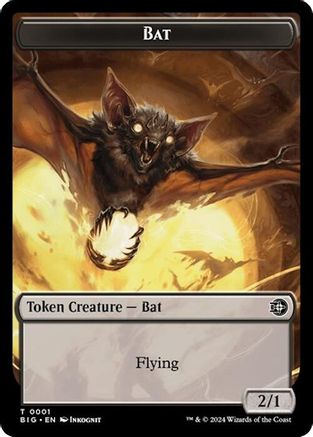 Bat // Plot Double-Sided Token (BIG-1 // 20)  - Outlaws of Thunder Junction: The Big Score