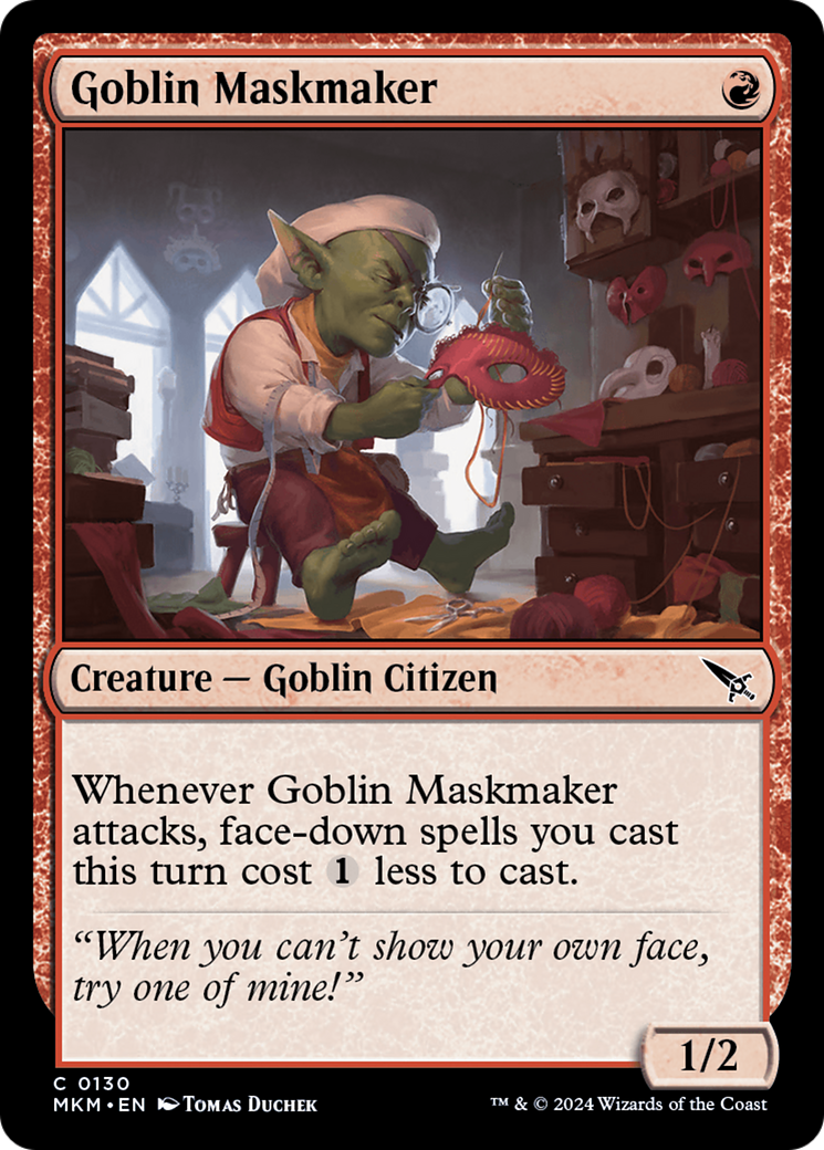Goblin Maskmaker (MKM-130)  Foil - Murders at Karlov Manor