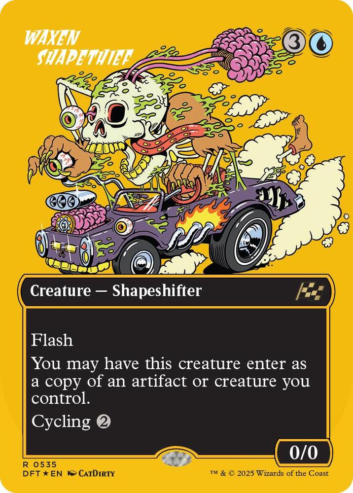 Waxen Shapethief (Borderless) (First-Place Foil) [Aetherdrift]