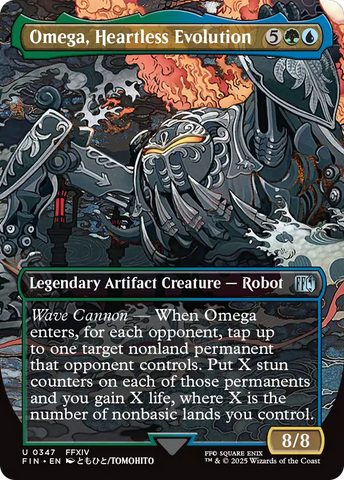 Omega, Heartless Evolution (Borderless) (FIN-347)  Foil - FINAL FANTASY