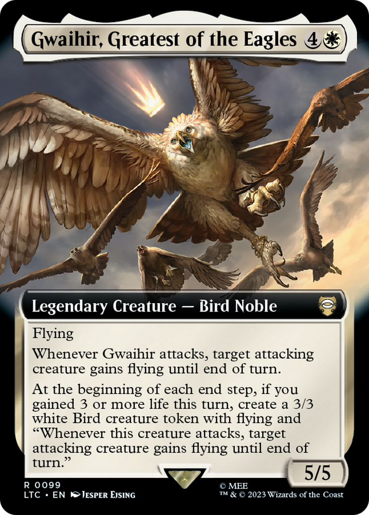 Gwaihir, Greatest of the Eagles (Extended Art) (LTC-099)  Foil - Tales of Middle-earth Commander: (Extended Art)