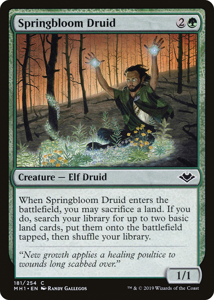 Springbloom Druid (MH1-181)  - Modern Horizons