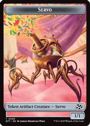 Servo // Thopter (0009) Double-Sided Token (DFT-8 // 9)  Foil - Aetherdrift