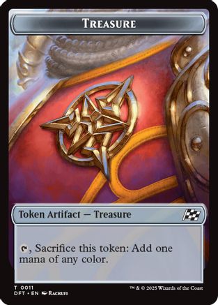 Treasure // Pilot Double-Sided Token (DFT-11 // 1)  Foil - Aetherdrift
