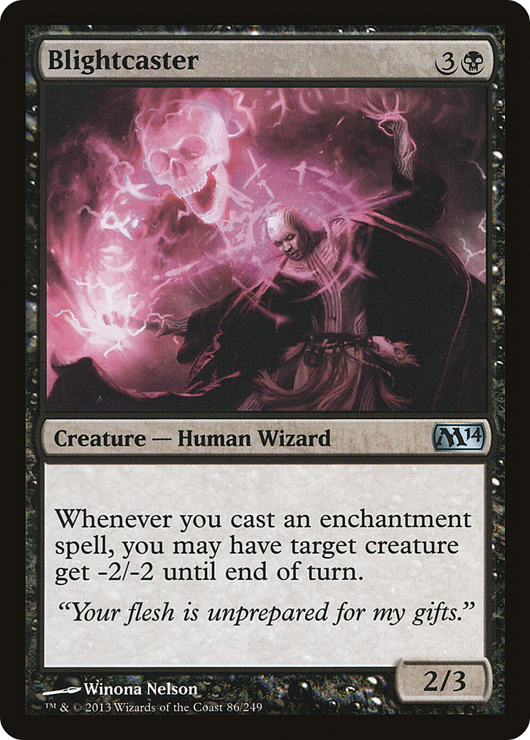 Blightcaster (M14-086)  Foil - Magic 2014