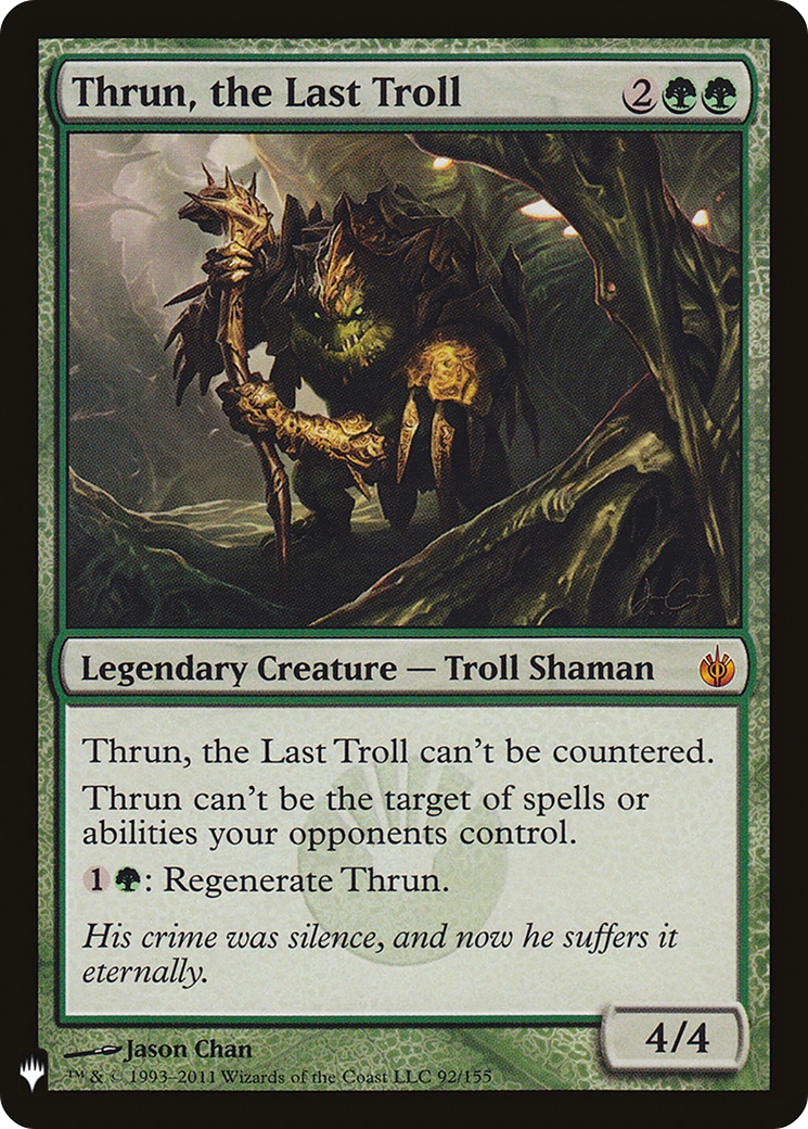 Thrun, the Last Troll (LIST-092)  - The List