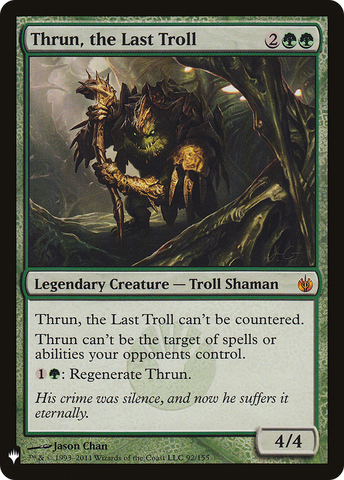 Thrun, the Last Troll (LIST-092)  - The List