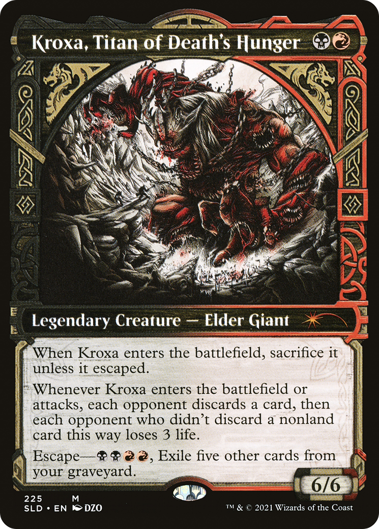 Kroxa, Titan of Death's Hunger (SLD-225)  Foil - Secret Lair Drop: (Showcase)