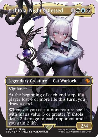 Y'shtola, Night's Blessed (Borderless) (FIC-207)  Foil - Commander: FINAL FANTASY