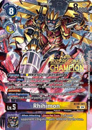 Rhihimon (2025 Regionals Champion) (BT18-081) - Release Special Booster 2.0 Foil