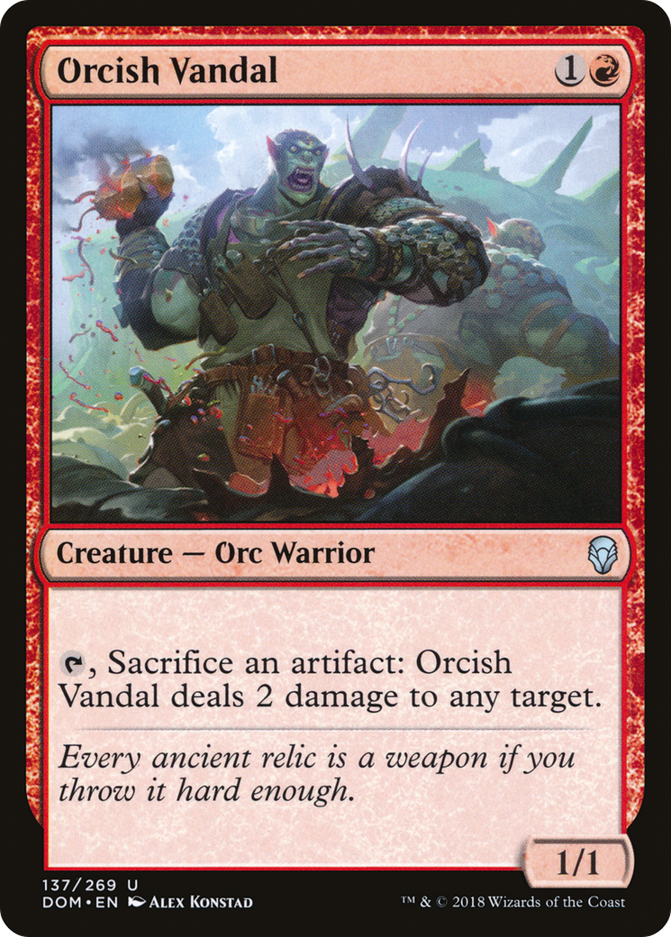 Orcish Vandal (DOM-137)  Foil - Dominaria