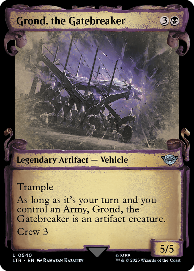 Grond, the Gatebreaker (Showcase Scrolls) (LTR-540)  - The Lord of the Rings: Tales of Middle-earth: (Showcase)