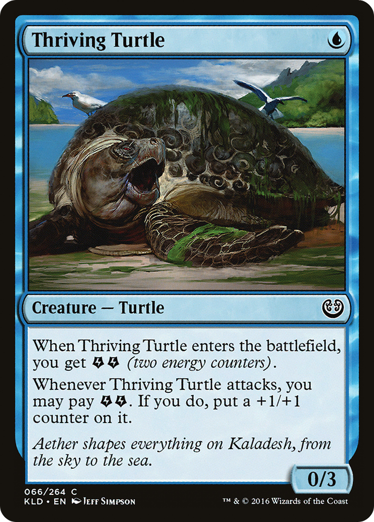 Thriving Turtle (KLD-066)  Foil - Kaladesh