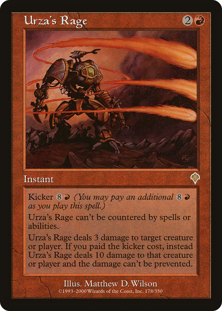Urza's Rage (INV-178)  - Invasion