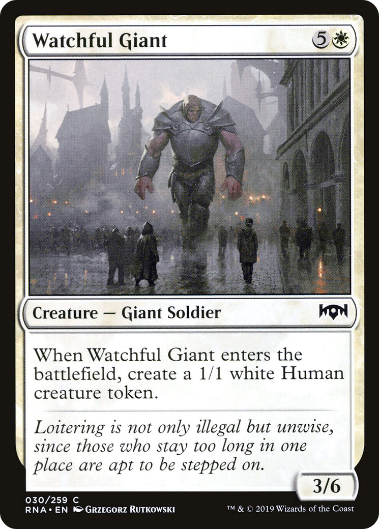 Watchful Giant (RNA-030)  Foil - Ravnica Allegiance