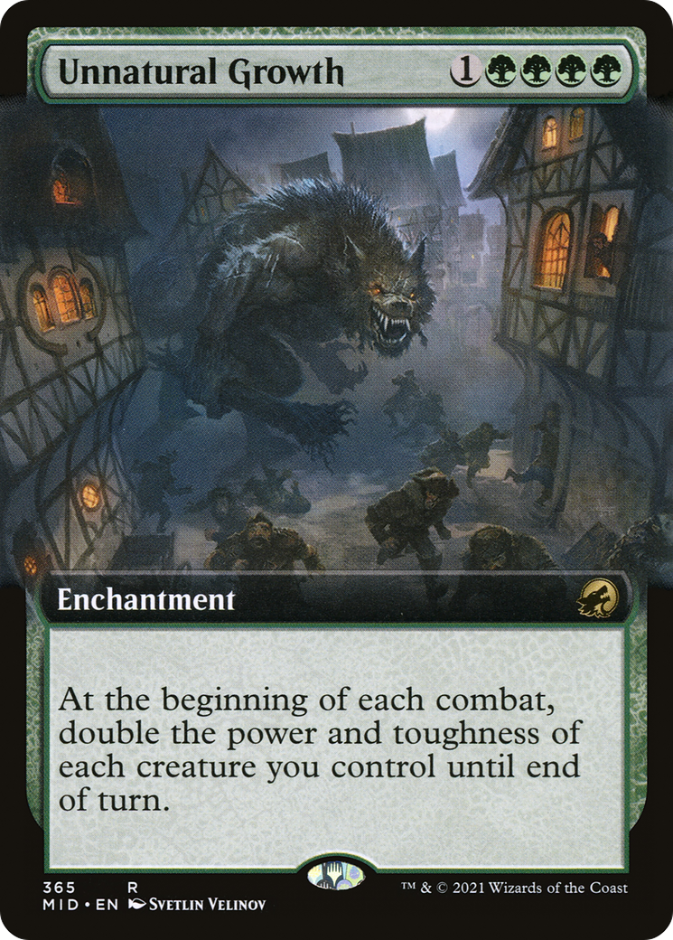 Unnatural Growth (Extended Art) (MID-365)  Foil - Innistrad: Midnight Hunt: (Extended Art)