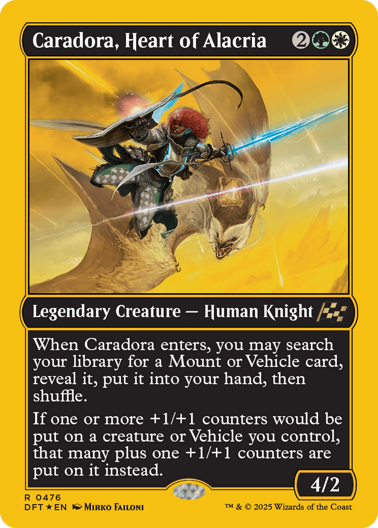 Caradora, Heart of Alacria (First-Place Foil) (DFT-476)  Foil - Aetherdrift