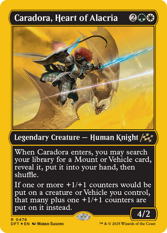 Caradora, Heart of Alacria (First-Place Foil) (DFT-476)  Foil - Aetherdrift