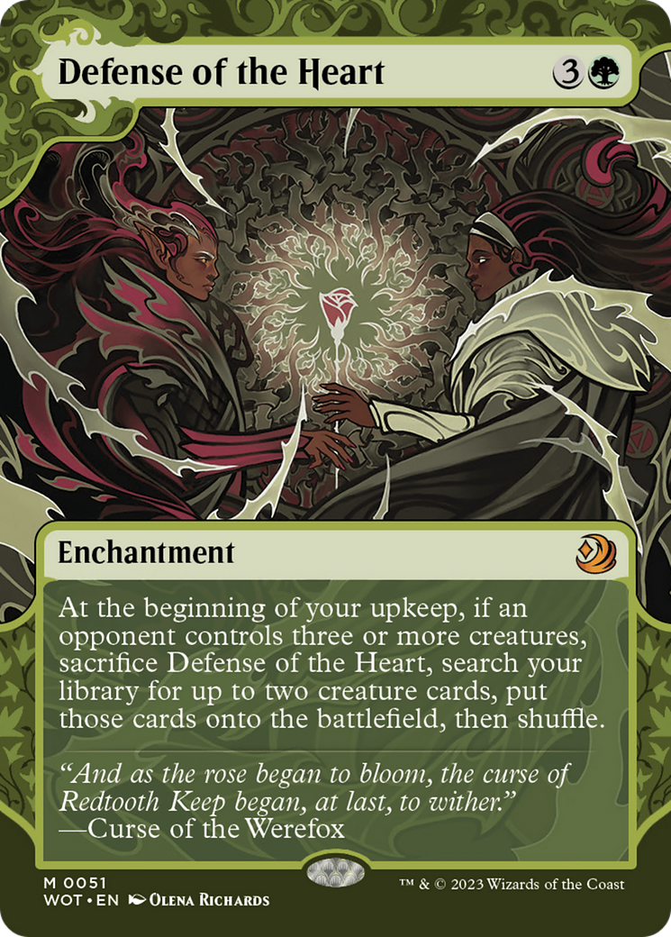 Defense of the Heart (WOT-051)  - Wilds of Eldraine: Enchanting Tales: (Showcase) (Borderless)