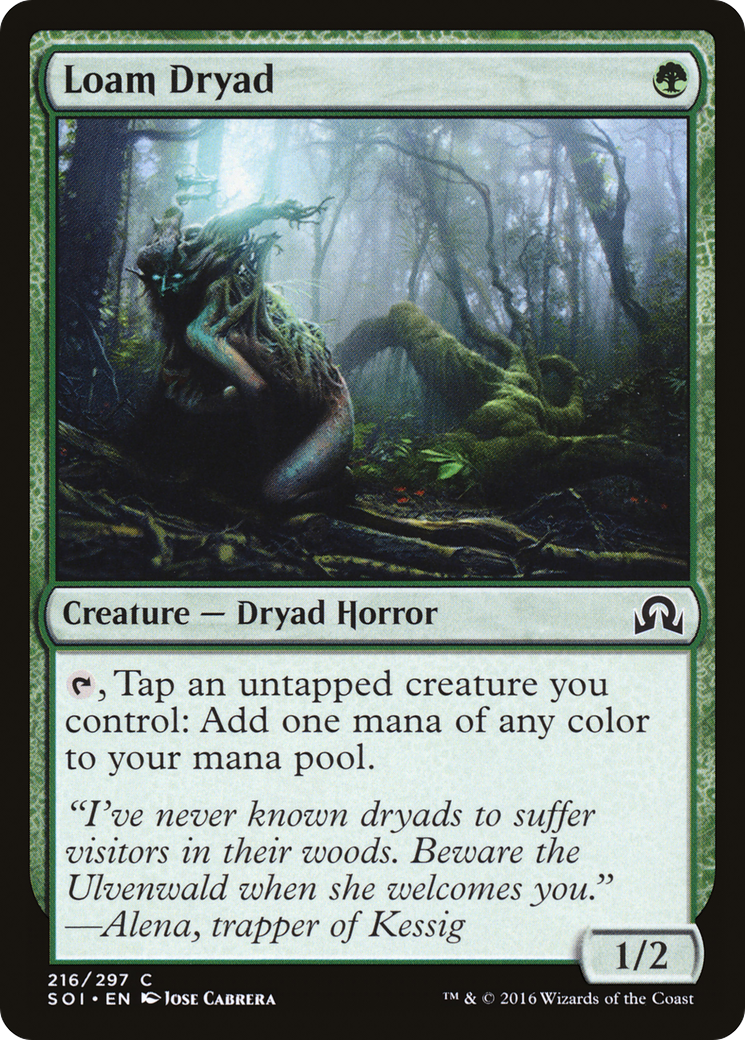 Loam Dryad (SOI-216)  Foil - Shadows over Innistrad