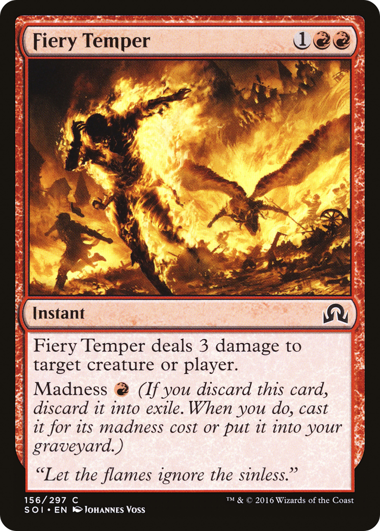 Fiery Temper (SOI-156)  Foil - Shadows over Innistrad