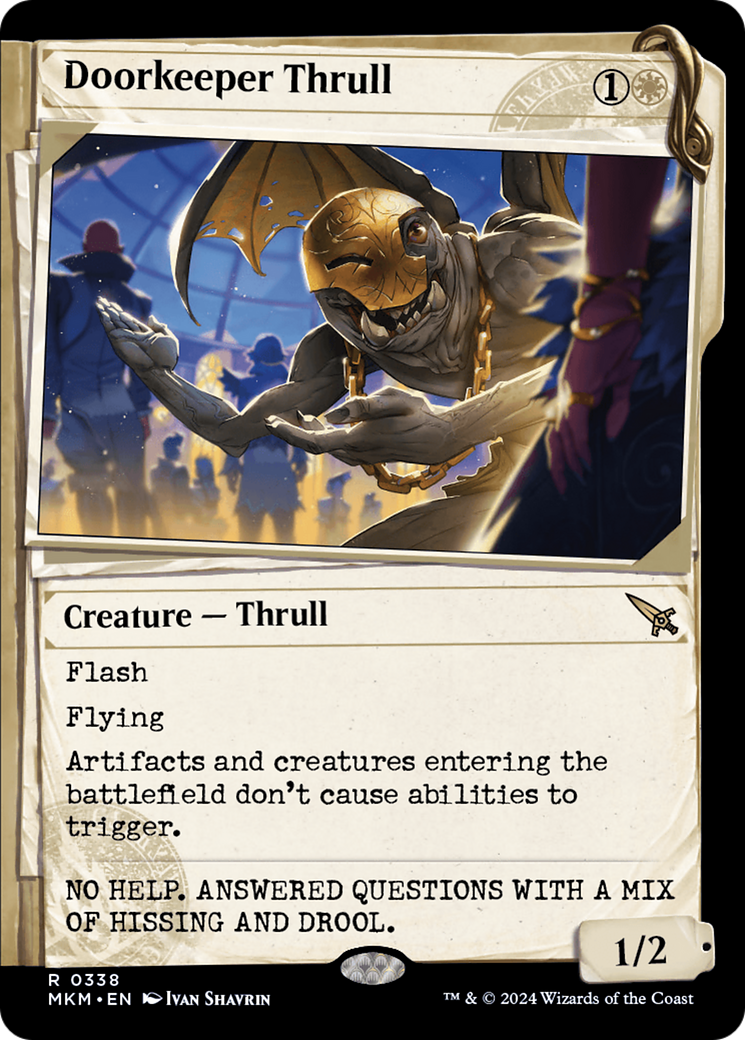 Doorkeeper Thrull (Showcase) (MKM-338)  Foil - Murders at Karlov Manor: (Showcase)