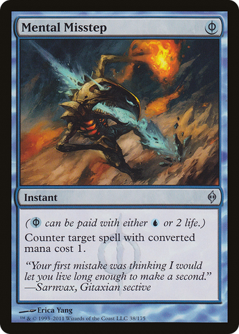 Mental Misstep (NPH-038)  Foil - New Phyrexia