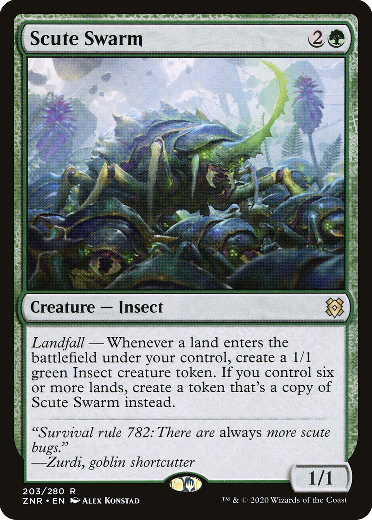 Scute Swarm (ZNR-203)  Foil - Zendikar Rising