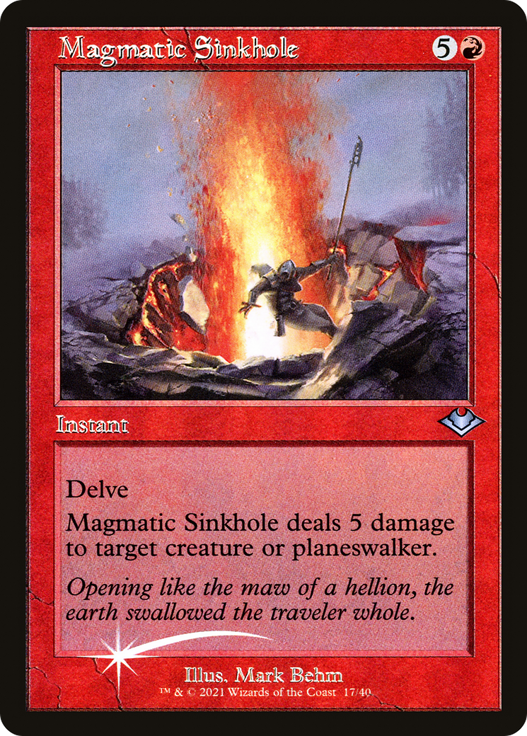Magmatic Sinkhole (Retro Frame) (MH1-017)  Foil - Modern Horizons 1 Timeshifts