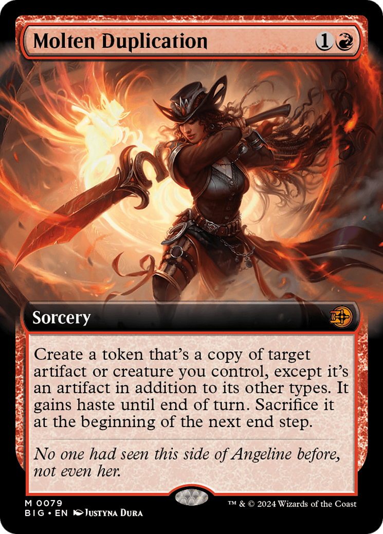 Molten Duplication (Extended Art) (BIG-079)  Foil - The Big Score: (Extended Art)