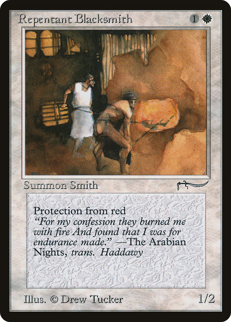 Repentant Blacksmith (ARN-)  - Arabian Nights