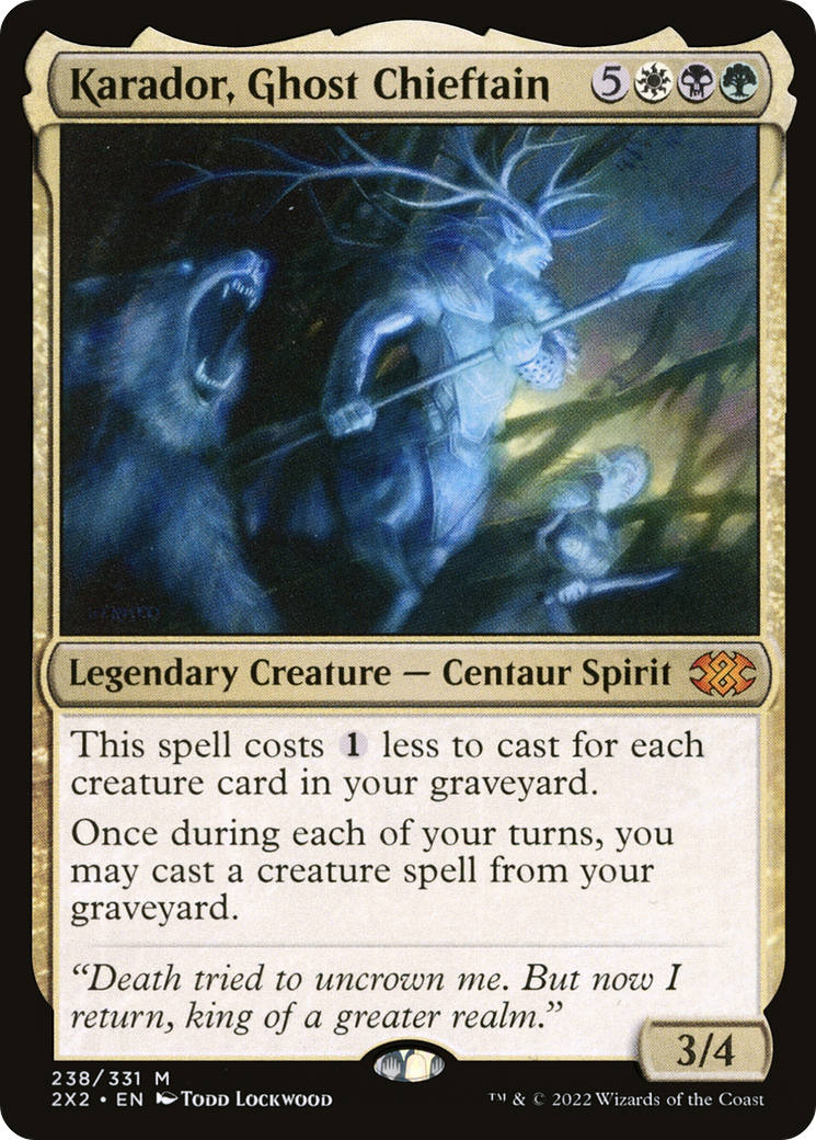 Karador, Ghost Chieftain (2X2-238)  - Double Masters 2022