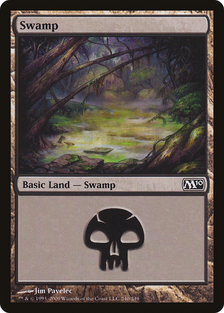 Swamp (240) (M10-240)  Foil - Magic 2010