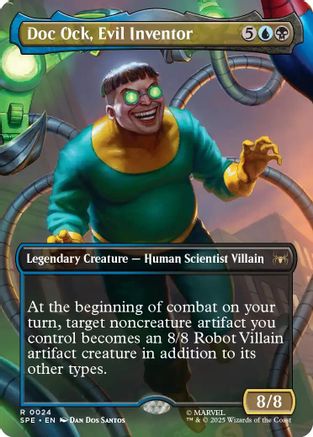 Doc Ock, Evil Inventor (Borderless) (SPE-024)  Foil - Marvel's Spider-Man: Eternal-Legal