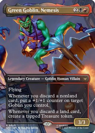 Green Goblin, Nemesis (Borderless) (SPE, MAR-023) - Marvel's Spider-Man: Eternal-Legal Foil