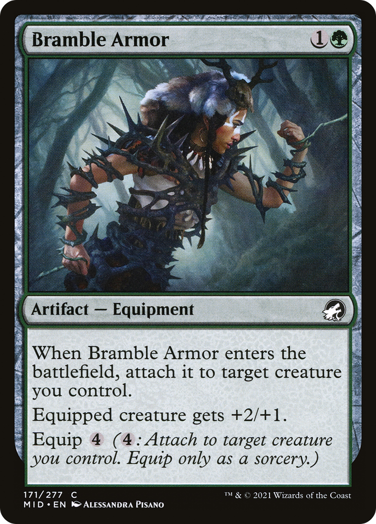 Bramble Armor (MID-171)  Foil - Innistrad: Midnight Hunt