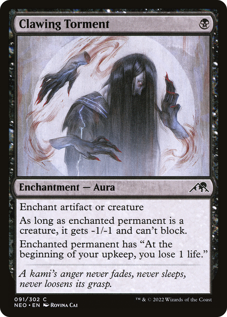 Clawing Torment (NEO-091)  Foil - Kamigawa: Neon Dynasty