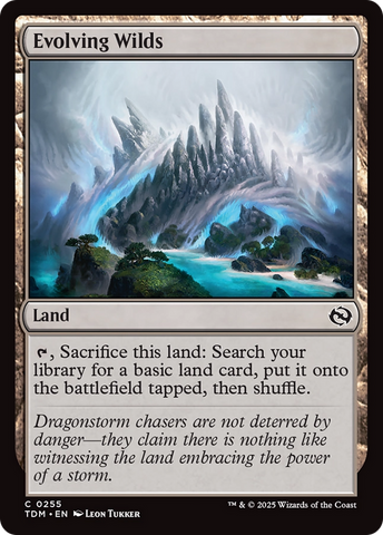 Evolving Wilds (TDM-255)  Foil - Tarkir: Dragonstorm