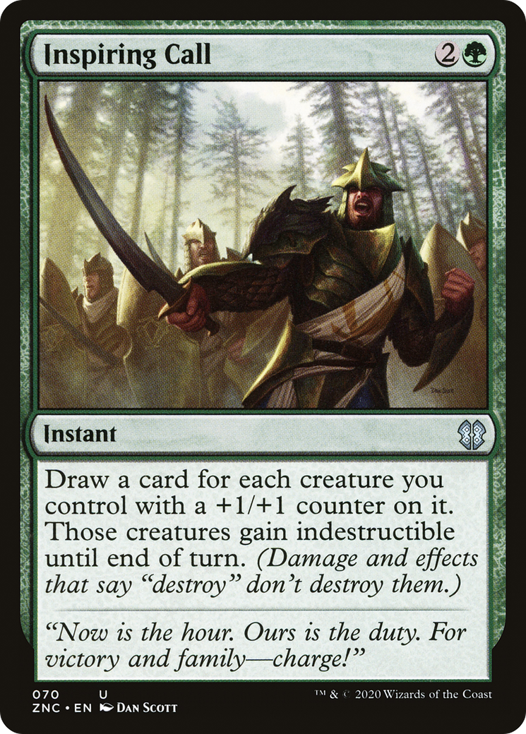 Inspiring Call (ZNC-070)  - Zendikar Rising Commander