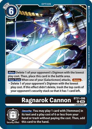 Ragnarok Cannon [BT21-098] [World Convergence]