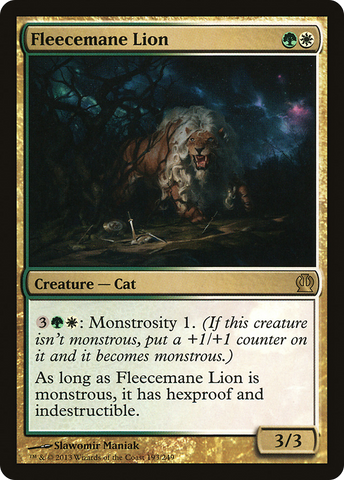 Fleecemane Lion (THS-193)  Foil - Theros